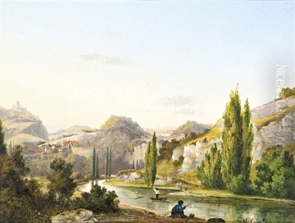 Folyopart Horgaszokkal - view 1