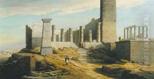 View Of Greek Classical Ruins by Florent Mols