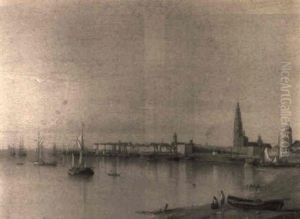 Vue Du Port D'anvers by Florent Mols