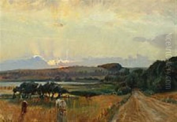 Landscape With Cows In The Field - view 1