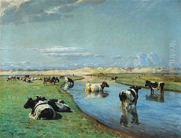 Herd Of Cows At Liver A - view 1