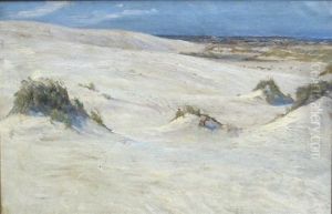 Klitlandskab, I Det Fjerne Skimtes Havet by Niels Pedersen Mols