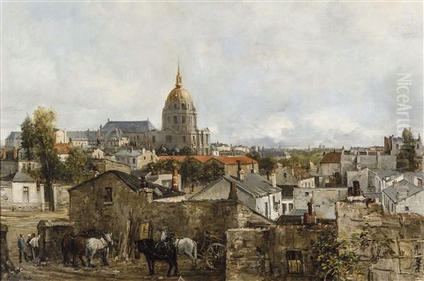 Vue Panoramique A Paris Pres Du Dome Des Invalides - view 1