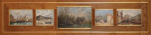 Bateaux De Peche/normandie (+ 4 Others; 5 Works In 1 Frame) - view 1