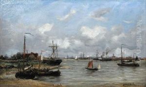 Port D'anvers by Robert Charles Gustave Laurens Mols