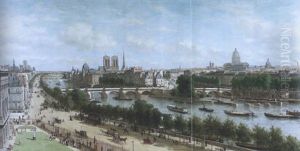 Les Quais Du Louvre; Vue De La Galerie D'apollon