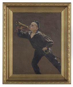 Sailor Blowing His Horn by Christian Molsted
