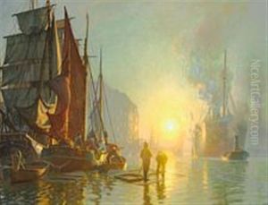 The Old Knippelsbro In Copenhagen by Christian Molsted