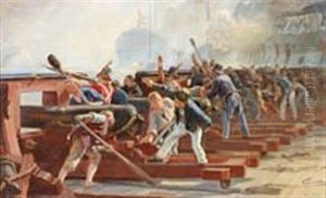 The Battle Of Copenhagen 1801 by Christian Molsted