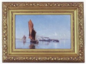 A Summer Calm On The Kattegat, Torpedo Boat No. 8 A Summer Calm On The Kattegat, Torpedo Boat No. 8