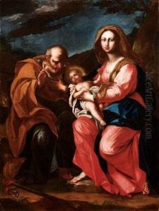 Riposo Nella Fuga In Egitto by Federico Bianchi