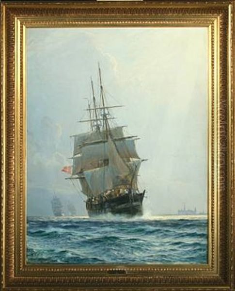 Frigates At Sea - view 1