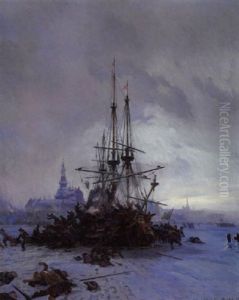Tidlig Morgen After Stormren Pa Kobnhavn, Den 11. Februar 1659 by Christian Molsted