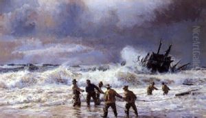 En Stranding Ved Lonstrup Strand by Christian Molsted