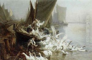 Udskibning Af Gaes Fra Saltholmen Udskibning Af Gaes Fra Saltholmen