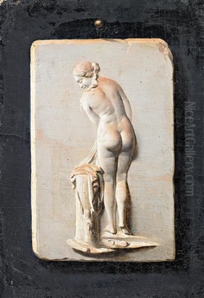 Bild Eines Reliefs Mit Einer Badenden - view 1