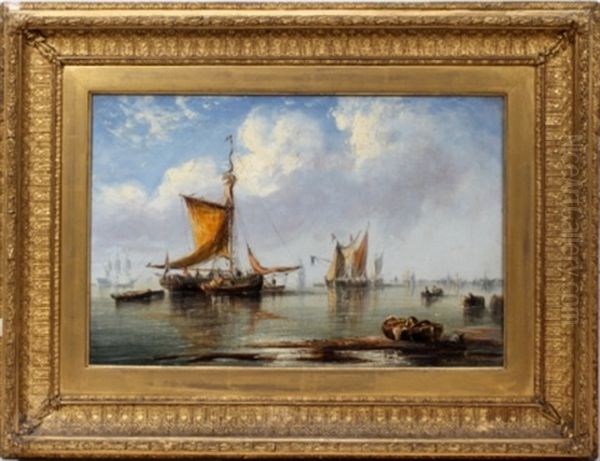 Harbor Landscape With Figures - view 1