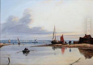 A Busy Fishing Estuary In A Calm A Busy Fishing Estuary In A Calm