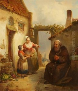 A Mendicant Monk by Petrus Marius Molyn