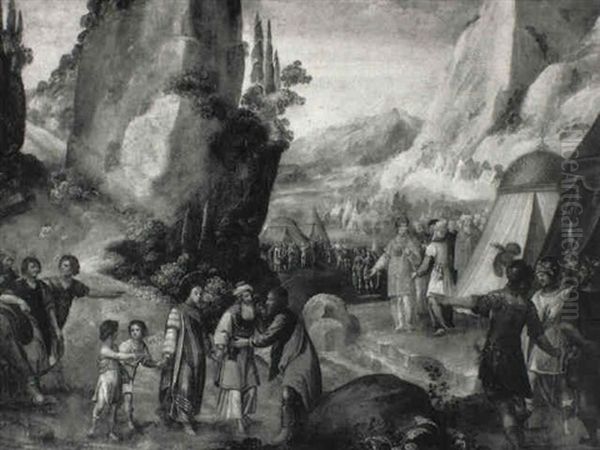 Scene Biblique (abraham Et Melchisedech?) - view 1