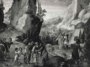 Scene Biblique (abraham Et Melchisedech?)