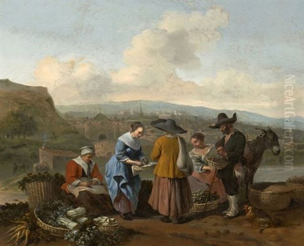 Les Vendeuses De Legumes - view 1