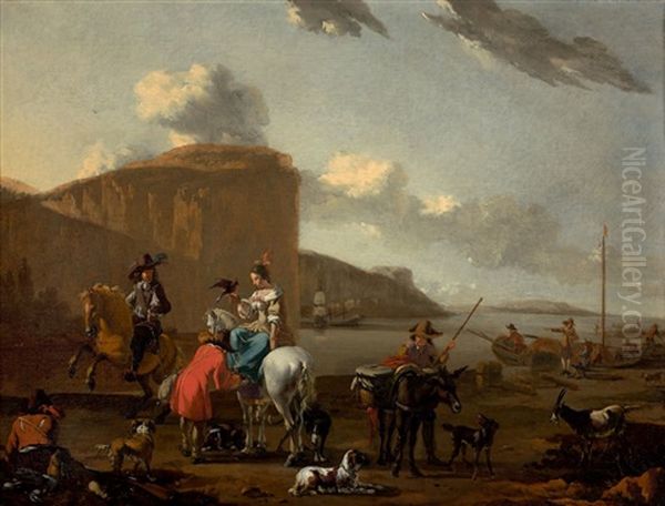 La Chasse Au Faucon Pres De La Mer - view 1