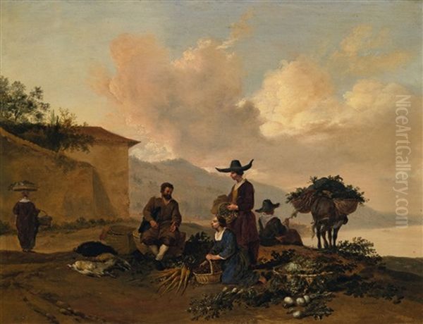 Landscape With A Vegetable Seller - view 1