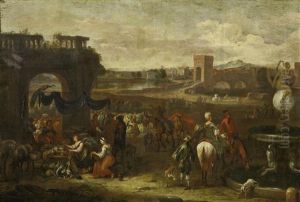 Fischmarkt Vor Weiter Stadtlandschaft