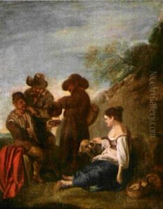 Halte Des Paysans by Hendrick Mommers