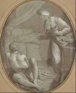 Giobbe Tormentato Dalla Moglie by Isidoro Bianchi