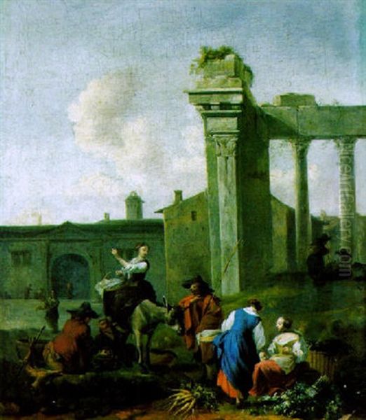 Markt In Einer Italienische Stadt - view 1