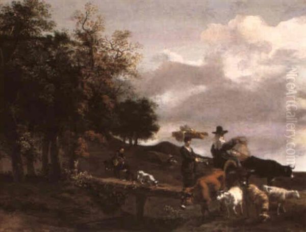 Landscape With Women Returning From Market - view 1