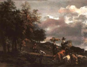 Der Weg Zum Markt by Hendrick Mommers
