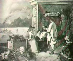 A Quai With A Vegetable Seller