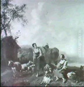 Hirtenszene In Heroischer Landschaft