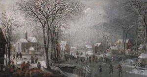 Paysage De Riviere Gelee