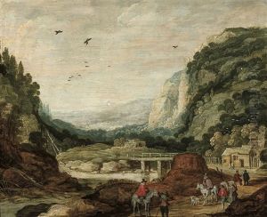 Paysage Rocheux Anime by Philips de Momper the Elder