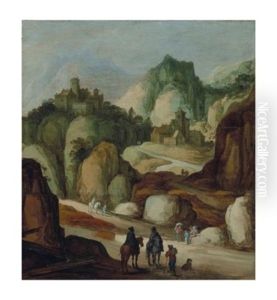 Paysage Montagneux (attributed Collaboration With Jan Brueghel L'ancien) by Joos de Momper the Younger