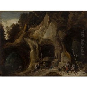 La Tentation De Saint Antoine by Joos de Momper the Younger