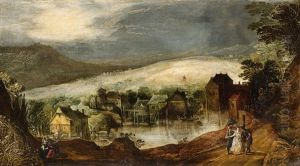 An Evening Landscape With A Couple An Evening Landscape With A Couple
