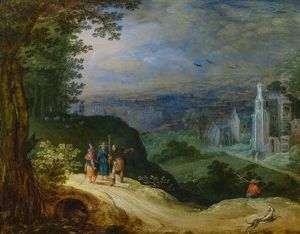 Landschaft Mit Gang Nach Emmaus Landschaft Mit Gang Nach Emmaus