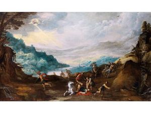 Die Bekehrung Des Saulus by Joos de Momper the Younger