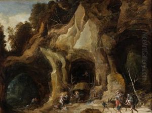 La Tentation De Saint Antoine by Joos de Momper the Younger