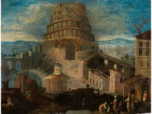Der Turmbau Von Babel by Joos de Momper the Younger