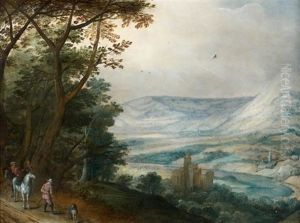 La Halte Des Cavaliers Devant Un Paysage Panoramique