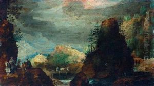 Kleine Landschaft Mit Reitern by Joos de Momper the Younger