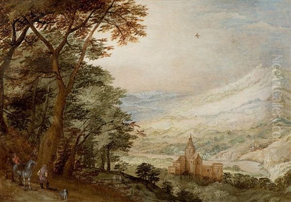 Landschaft Mit Burg Und Reitern - view 1