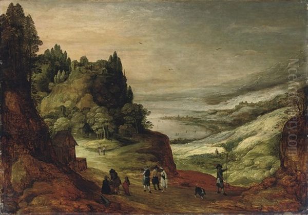 An Extensive Mountainous River Landscape - view 1