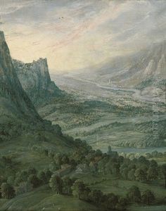 An Extensive Mountainous Landscape by Joos de Momper the Younger